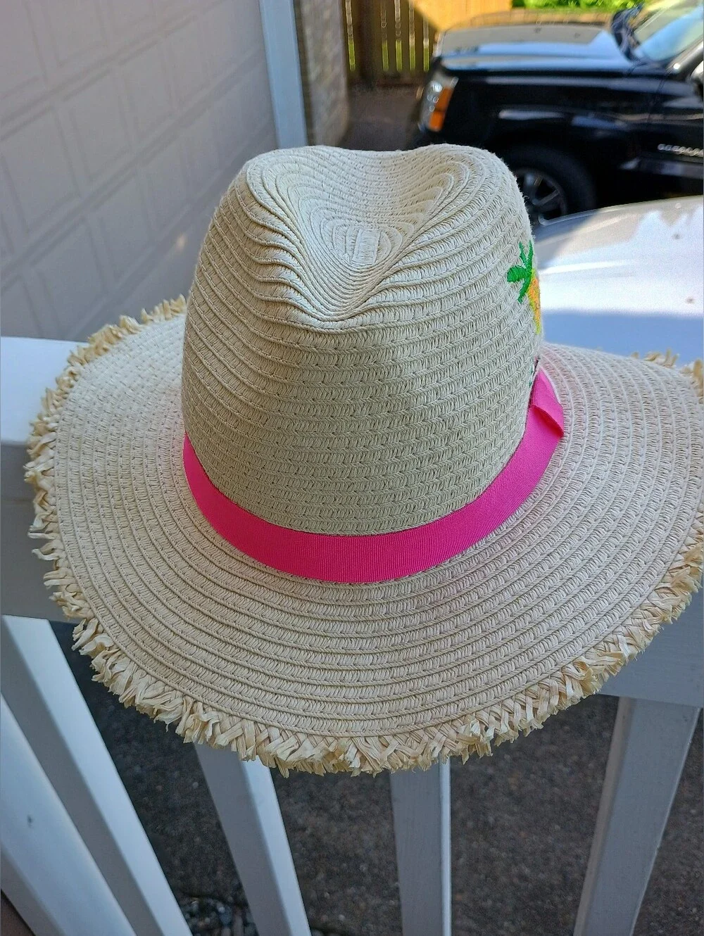 Little Girl / Kids Fruit Sunhat With Pineapple, Oranges, Watermelon